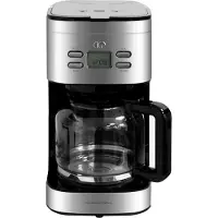 Continental Edison Programmierbare Filterkaffeemaschine aus Edelstahl