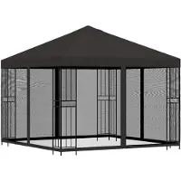 vidaXL Garten Pavillon mit Seitenwänden 3 x 3 m Anthrazit