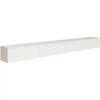 Selsey Bemmi – Hängendes TV-Board mit vier Klappen 300 cm, Weiß