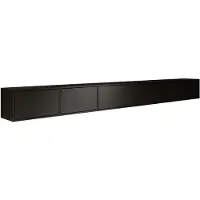 Selsey Framme – Hängendes TV-Board mit sechs Klappen 300 cm, Schwarz