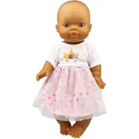 Heless Mädchen-Babypuppe Hannah mit Einhornkleid – 34 cm