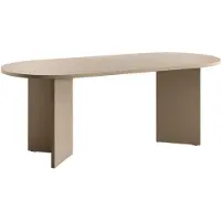 Selsey OVO - Esstisch oval, Cappuccino, 90x204 cm