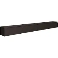 Selsey Bemmi – Hängendes TV-Board mit vier Klappen 300 cm, Schwarz