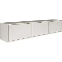 Selsey Framme – hängendes TV-Board mit drei Klappen, Weiß, 150 cm