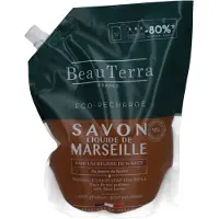 Beauterra Marseille Flüssigseife mit Sheabutter, Öko-Nachfüllpackung 16,3x8x23,2 cm
