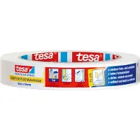 TESA Malerkrepp Profi Plus 4306 19mm x 50m weiß Packung mit 16 Stück