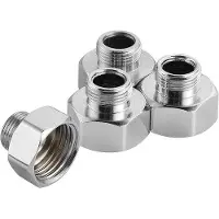 OEM Baukasten 4-teilig 1/2" außen zu 3/8" innen Schraubanschluss für Pumpe-Leitungen