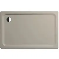 Kaldewei SUPERPLAN CLASSIC Duschfläche mit Wannenträger, 1000 x 1400 mm, warm grey 30, SECURE PLUS Antislip, 43 mm tief