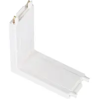 LEDKIA Vertikale L-Verbindung für Magnetschiene 25mm Superslim 48V Aufbau Schwarz