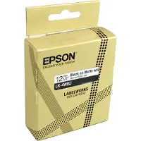 Epson Matte Tape – White/Black 12mm(8m) – LK-4WBJ, Schwarz, Weiß, Wärmeübertragung, Matte, LabelWorks LW-C410, 1,2 cm, 1 Stück(e)