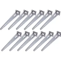 Baumarktplus 12x Bodenhülse Durchmesser 40mm 50cm Länge Verzinkt 100x100mm
