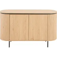 CALICOSY - Sideboard mit 2 Türen und seitlichem Rillen-Effekt L120 cm - MALAGA
