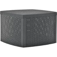 Syfax Beistelltisch Anthrazit 54×54×36,5 cm Kunststoff