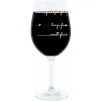 Glaskoch B. Koch jr. GmbH + Co. KG Leonardo Weinglas XL, Grandpas Glass Handwriting, Geschenk Stimmungsglas mit lustiger Gravur, Mood Wein Glas, 610ml