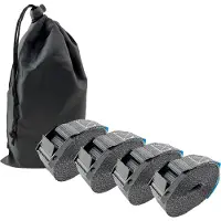 Baumarktplus 4x Profi Spanngurt Gurt Zurrgurt Klemmschloss Auto 1-tlg 4m 250 kg Anthrazit