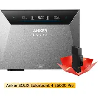 Anker PowernessBalkonkraftwerk Speicher , SOLIX Solarbank 4 E5000 Pro 5kWh All-in-One Stromspeicher mit Plug & Play für Ihre PV-Nachrüstung