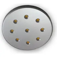 C-Light 3 x 2,2 W 12 V LED Leuchten Set rund D68H5 - warmweiss