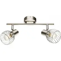 Globo Lighting 2flammige Designer Deckenlampe, Strahler mit dimmbaren LEDs & schwenkbaren Spots