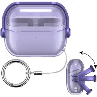 Kwmobile transparentes Kopfhörer Case kompatibel mit Samsung Galaxy Buds 3 / Galaxy Buds 3 Pro Hülle - Headphones TPU Cover mit Sicherheitsverschluss
