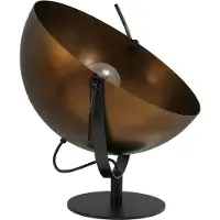 Masterlight Tischleuchte Larino 1-flammig Stahl Altmessing Ø40cm