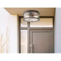 Kichler Elstead Ashland Bay Außen-Deckenleuchte E27 Verwittertes Zink IP44