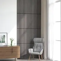 Syfax Wandpaneele 8 pcs Grau 60,5 x 60 cm