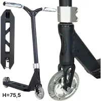 Striker Lux Youth Stunt-Scooter H=75,5cm 2,95kg schwarz/ silber/ clear PU