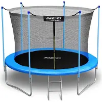 Neo-Sport Gartentrampolin 183 cm (6 Fuß) mit Innennetz und Leiter
