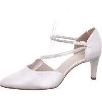 Tamaris Damen Pumps Riemchenpumps Strassbesatz Stiletto 1-22425-44, Größe:39 EU, Farbe:Weiß
