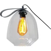 Masterlight Tischlampe Porto Tragen Sie es mit klarem Nicolette-Glas