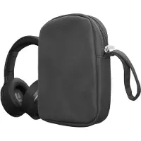 Kwmobile Kopfhörer Tasche für Over Ear Headphones kompatibel mit Headset / Overear headphone Case - Kopfhörer Hülle mit Reißverschluss - Dunkelgrau
