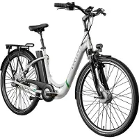 Zundapp Z510 E Bike 28 Zoll Damenfahrrad ab 155 cm mit 3 Gang Nabenschaltung und Rücktrittbremse weiß/grün