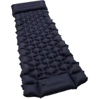 OEM Inflate-X1 Einzelbett – Ultralicht Luftmatratze Camping – Compact & Wasserfest – Dunkelblau – Notfallset
