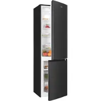 Exquisit 253 L No Frost Kühl-Gefrierkombination | Energieklasse C | Leise 39 dB | 180 cm | Freistehend | KGC5265-70-NF-040C inoxlook-az | Edelstahl-Optik