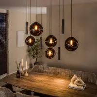 Lyora Esstisch-Pendellampe Stellar 5x E27 + 4x GU10
