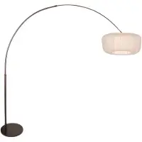 Steinhauer Stehleuchte 1-fl. "Sparkled Light" 4762CA (7268CA+K41391S) Cacao + Creme