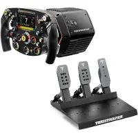 Thrustmaster T818 Black Edition + SF25 + Raceline Pedals III LC