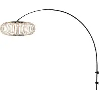 Steinhauer Wandlampe Sparkled Light, schwarz, für Wohn- / Esszimmer, Metall, Wandleuchte, Wandlampe Innen
