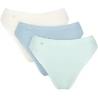 Sloggi Taillenslip "Basic+ Tai" 3er Pack, mit hohem Beinausschnitt, Cotton-Mix, glatte Nähte