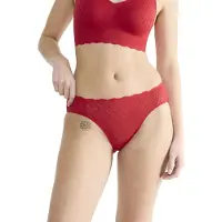 Sloggi Slip "ZERO Feel Bliss" unsichtbar, mit Spitzenoptik, mit hohem Beinausschnitt