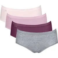 Sloggi Midislip "Basic+ Midi" 4er Pack, perfekter Sitz, besonders weiche Nähte, Multipack