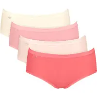 Sloggi Midislip "Basic+ Midi" 4er Pack, perfekter Sitz, besonders weiche Nähte, Multipack