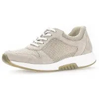 Gabor ROLLINGSOFT Damenschuhe - bequeme Schnür- Halbschuhe grau Freizeit