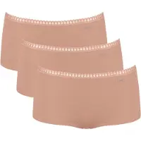 Sloggi Panty "GO Crush" 3er Pack, mit Spitzendetails, Cotton-Mix