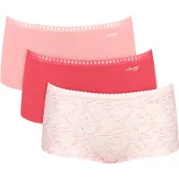 Sloggi Panty "GO Crush" 3er Pack, mit Spitzendetails, Cotton-Mix