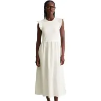 Marc o'polo Marc OPolo DENIM Jerseykleid "mit Baumwoll-Popelinerock"