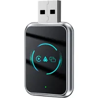 Zandona 3-in-1-Carplay Airplay Kabelloses Carplay für Auto USB-Dongle-Adapter +WiFi Kabelgebundenes Carplay auf Kabellos B
