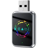Zandona 3-in-1-Kabelloses Carplay für Auto Carplay Airplay +WiFi USB-Dongle-Adapter Kabelgebundenes Carplay auf Kabellos B