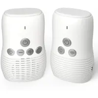 Zandona 2,4 GHz Kabelloses Babyphone, Kleines Audio-Babyphone, Zweiwege-Audiofunktion, Gegensprechanlage, Wiederaufladbarer Akku, EU-Stecker
