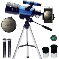 Zandona Teleskop für Erwachsene und Kinder, 70 Mm ÖFfnung (15X-150X) Tragbare Refraktor Teleskope für AnfäNger, 300 Mm Reise Teleskop